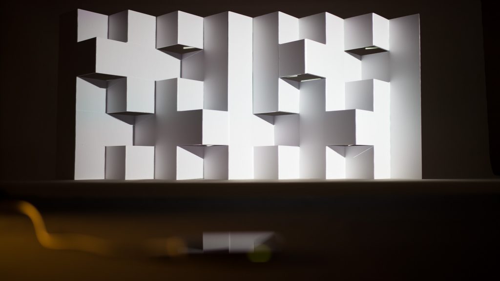 CUBES, installation audiovisuelle interactive — vue 2