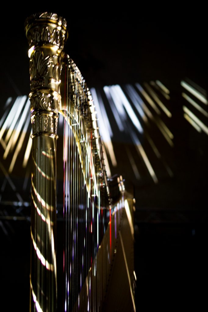 Scénographie mapping pour le Festival international de Harpes