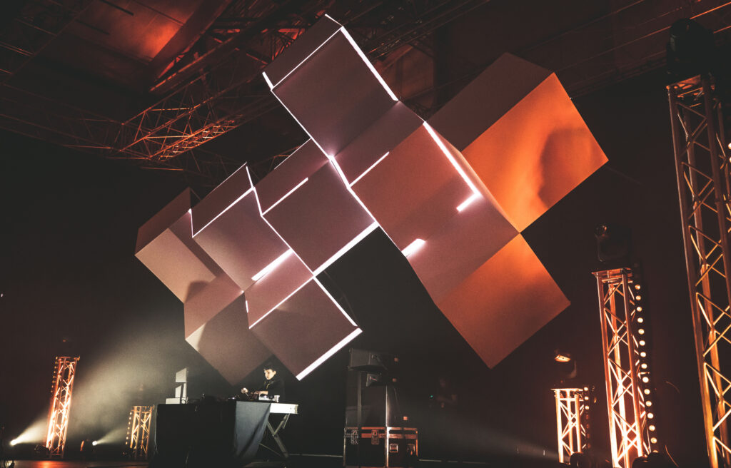 Vidéo mapping en direct, festival Process — vue 27