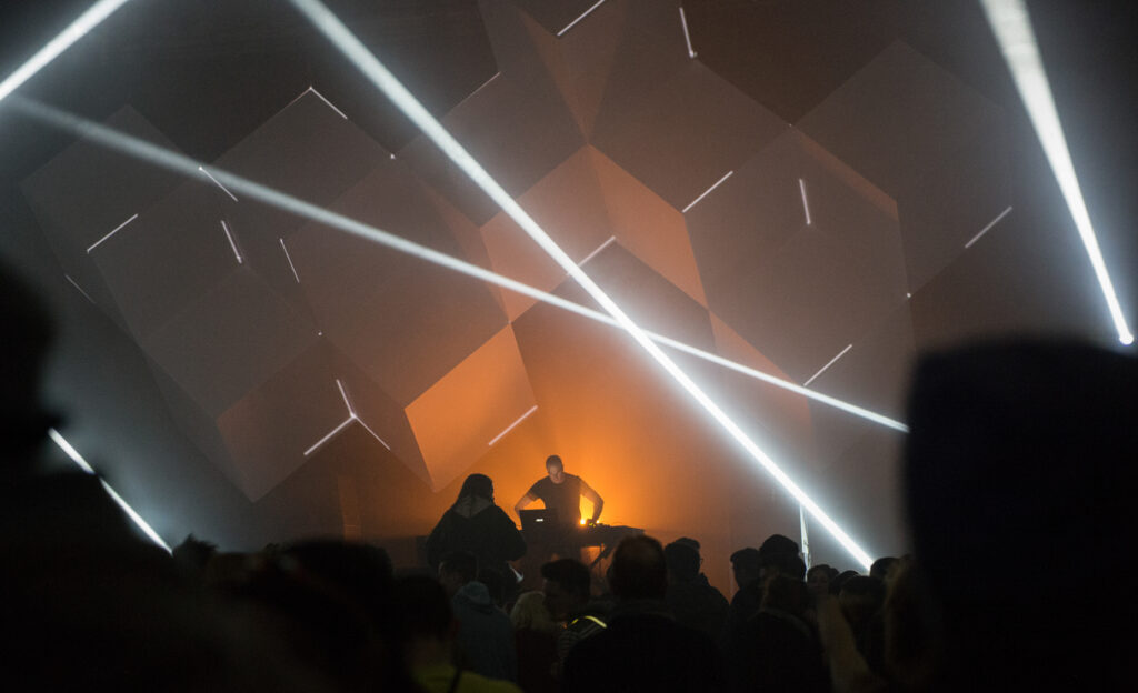 Vidéo mapping en direct, festival Process — vue 17