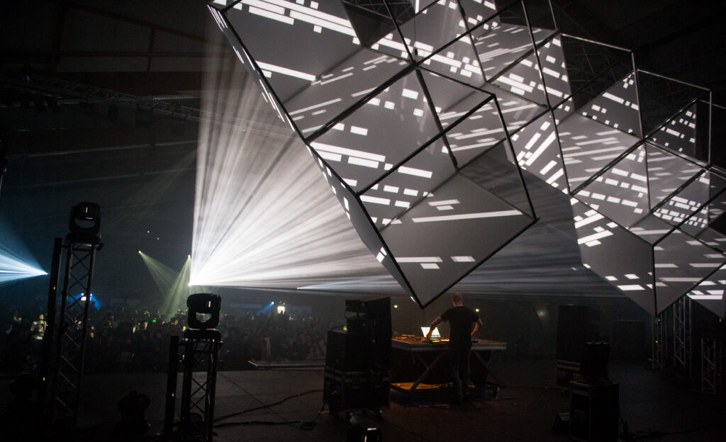Vidéo mapping en direct, festival Process — vue 15