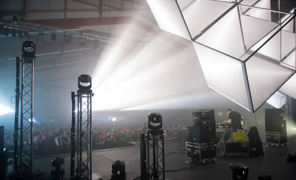 Vidéo mapping en direct, festival Process — vue 12