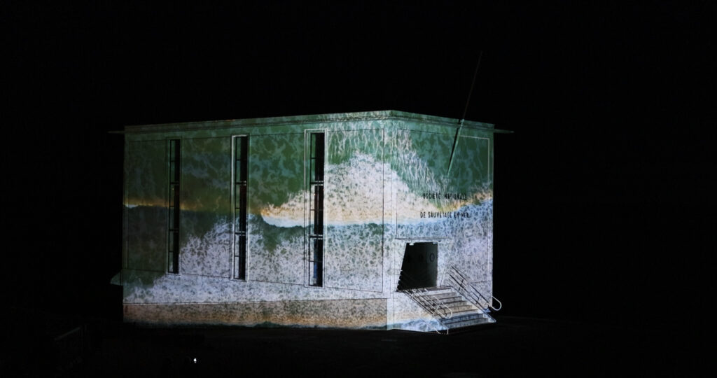 Mapping vidéo de l’Abri du Canot à Étel