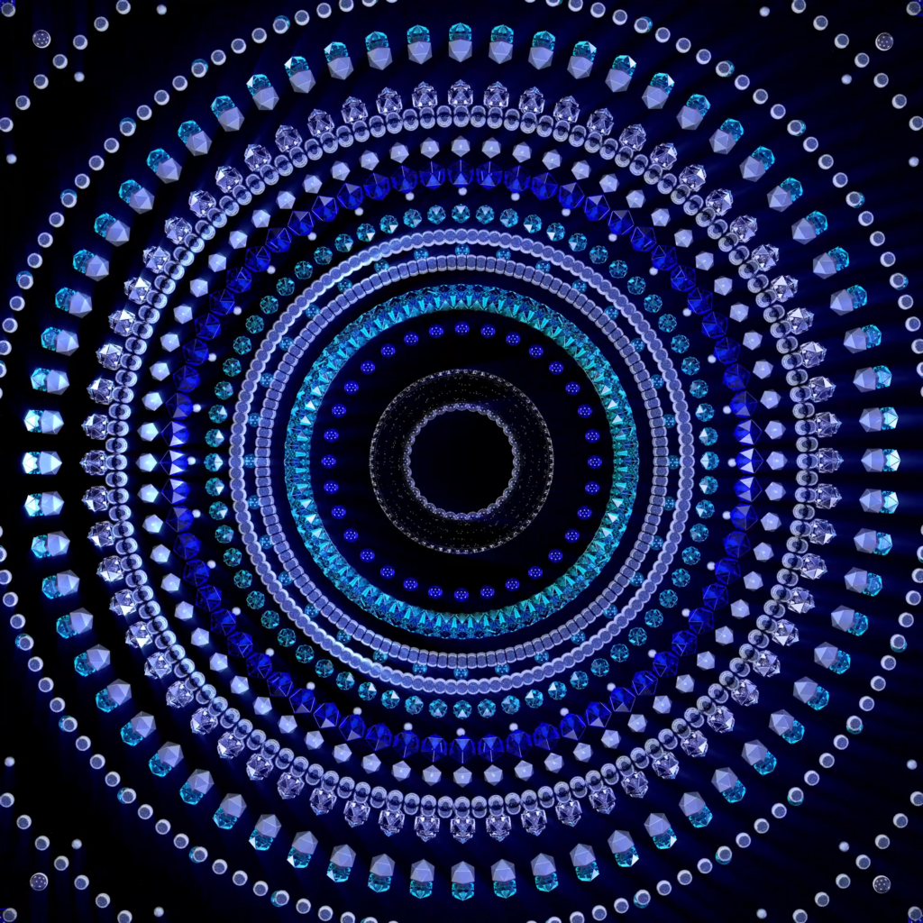 Étape de création des images de la scénographie Cartier