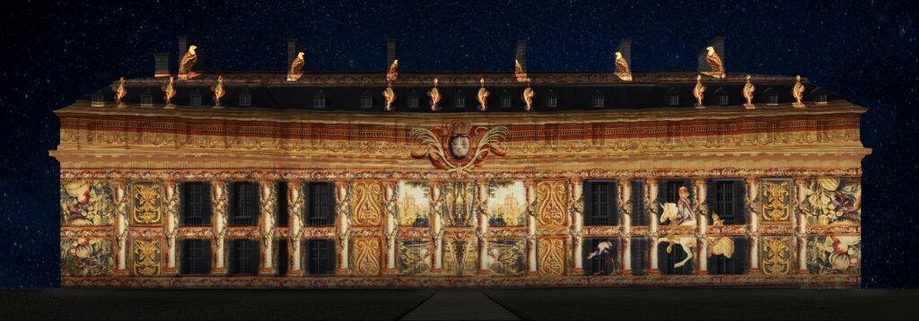 Recherche ornementale et architecturale pour le mapping du Pavillon du Roi