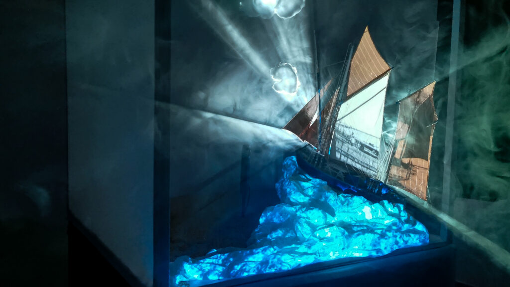 Mapping vidéo sur maquette de bateau