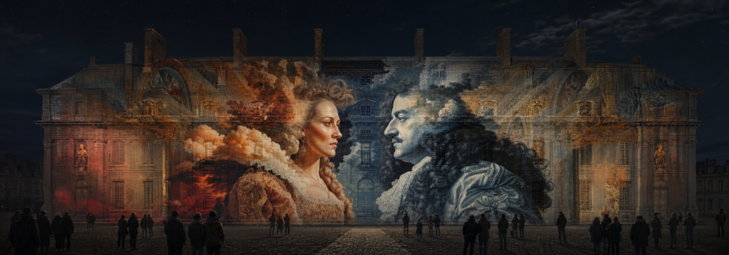 Dialogue entre figures historiques et architecture dans l’étude de mapping vidéo du Château de Vincennes